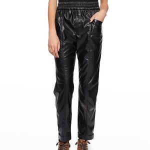 Rebecca Minkoff Forest Green Faux Leather June Pant - S - NWT